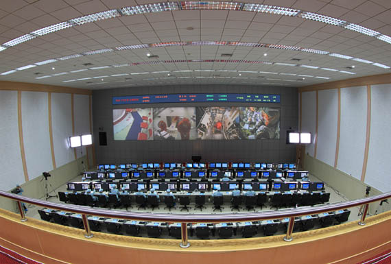 酒泉衛星發射中心指控中心現場