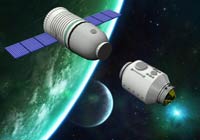 神舟十號軌道艙和返回艙分離