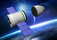 神舟十號載人飛船返回艙和推進艙分離