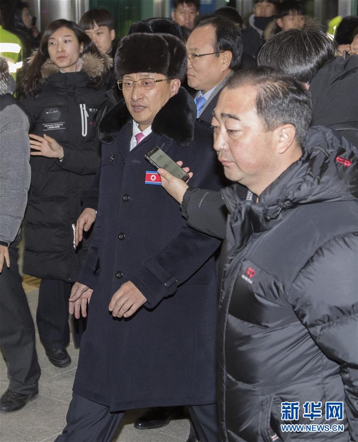(冬奧會)(1)朝鮮冬奧體育代表團抵達韓國