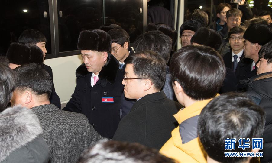 (冬奧會)(2)朝鮮冬奧體育代表團抵達韓國